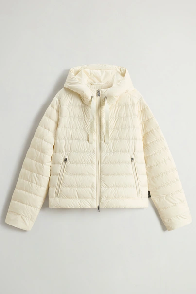 WOOLRICH QUILTED HOODED JACKET