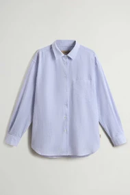WOOLRICH SEERSUCKER COTTON SHIRT