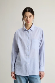 WOOLRICH SEERSUCKER COTTON SHIRT