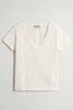 WOOLRICH SLUB COTTON V-NECK