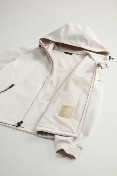 WOOLRICH SOFT SHELL FULL-ZIP HOODIE