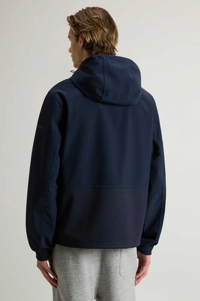 WOOLRICH SOFT SHELL FULL-ZIP HOODIE
