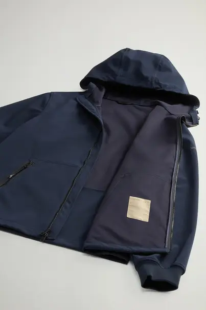 WOOLRICH SOFT SHELL FULL-ZIP HOODIE