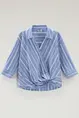 WOOLRICH STRIPE POPLIN BLOUSE
