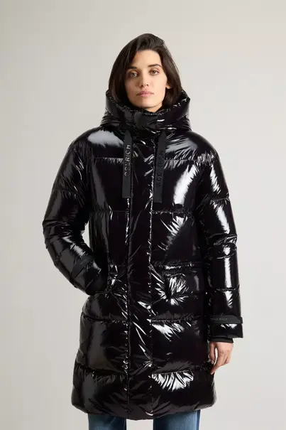 WOOLRICH SUPER GLOSSY LONG PARKA