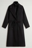 WOOLRICH TWILL WOOL LONG COAT