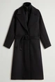 WOOLRICH TWILL WOOL LONG COAT
