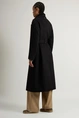 WOOLRICH TWILL WOOL LONG COAT