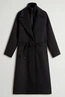 WOOLRICH TWILL WOOL LONG COAT